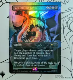 Peer into the Abyss | Marvel Secret Lair Rainbow Foil | MTG Venom Art SLD | NM+ - Image 1