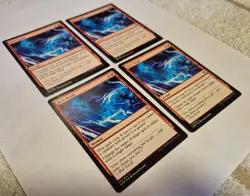 BOLT BEND x4 MTG WAR OF THE SPARK 2019 UC RED INSTANT LP - Image 2