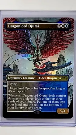 2022 MTG Magic the Gathering SLC Secret Lair 30th Foil #2015 Dragonlord Ojutai - Image 1