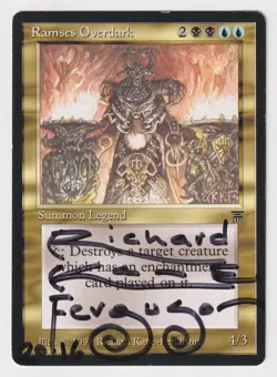 Signed Ramses Overdark MP Legends English Artist Richard Kane Ferguson MTG Magic - Image 1