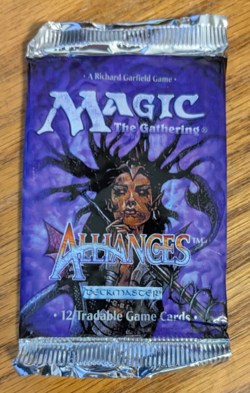 MTG - Alliances Booster Pack - Magic the Gathering Factory Sealed 1996 - Image 1