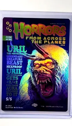 MTG Magic The Gathering Secret Lair Poster Borderless Foil Uril the Miststalker - Image 1