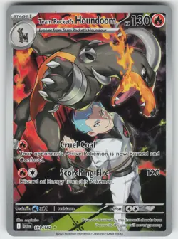 Team Rocket's Houndoom Illustration Rare SV10: Destined Rivals 191/182 Pokemon - Image 1
