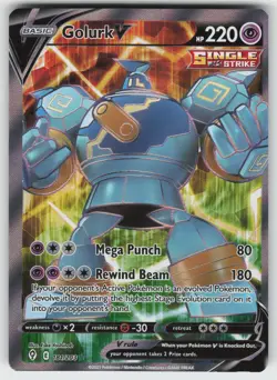 Golurk V (Full Art) Ultra Rare SWSH07: Evolving Skies 181/203 Pokemon - Image 1