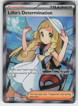 Lillie's Determination Ultra Rare ME01: Mega Evolution 169/132 Pokemon - Image 1