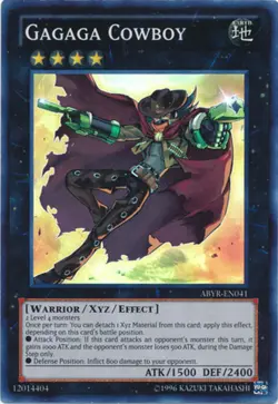 Yugioh! MP Gagaga Cowboy - ABYR-EN041 - Super Rare - Unlimited Edition Moderatel - Image 1