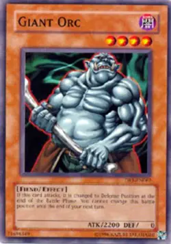 Yugioh! MP Giant Orc - DR1-EN067 - Common - Unlimited Edition Moderately Played, - Image 1