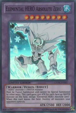 Yugioh! MP Elemental HERO Absolute Zero - GENF-ENSE1 - Super Rare - Limited Edit - Image 1