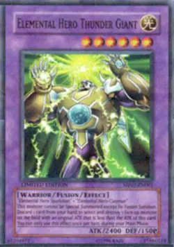 Yugioh! MP Elemental Hero Thunder Giant - MF01-EN001 - Parallel Rare - Limited E - Image 1