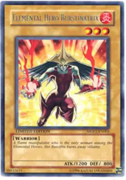 Yugioh! MP Elemental Hero Burstinatrix - MDP2-EN003 - Rare - Limited Edition Mod - Image 1