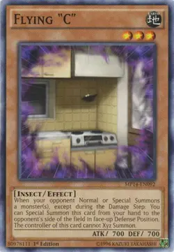 Yugioh! MP Flying "C" - MP14-EN092 - Common - 1st Edition Moderately Played, Eng - Image 1