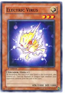 Yugioh! MP Electric Virus - STON-EN021 - Common - 1st Edition Moderately Played, - Image 1