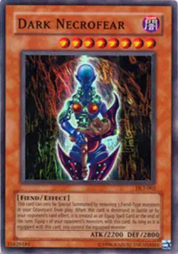 Yugioh! MP Dark Necrofear - DL2-002 - Super Rare - Limited Edition Moderately Pl - Image 1