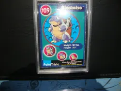 1999 Burger King Pokemon Blastoise Perforated card #9 Psa 8 Nm/Mint - Image 1
