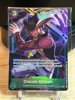 Dracule Mihawk (Illustration Box Vol.4) ST12-003 One Piece Promotion Cards Foil - Image 1