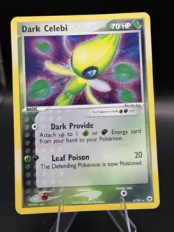 Dark Celebi 4/101 Hidden Legends Holo Rare Vintage Pokemon Card MINT NM - Image 1