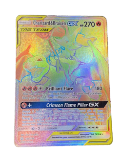 Charizard & Braixen GX Holo Pokemon Card 251/236 Secret Sm-Cosmic Eclipse - NM! - Image 1