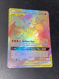 Charizard & Braixen GX Holo Pokemon Card 251/236 Secret Sm-Cosmic Eclipse - NM! - Image 5