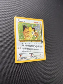Pokemon Card Black Star Promo Meowth 10 Holo WOTC - Image 3