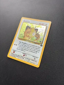 Pokemon Card Black Star Promo Meowth 10 Holo WOTC - Image 4