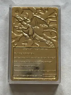 Pokemon Special Edition 23 karat Gold Plated Trading Card / #06 Charizard - Image 2