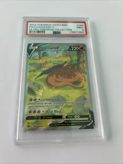 Charizard v SWSH260 Full Art Holo Black Star Promo Card PSA 9 - Image 1
