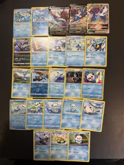 23 Oshawott Dewott Samurott V Max Pokemon Card Lot - Holo Rare Cards Vintage - Image 1