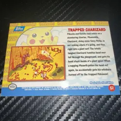 Pokemon 1999 Topps Movie Card #51 “Trapped Charizard” LIGHTLY PLAYED - Image 2