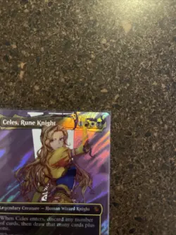 Celes, Rune Knight (Borderless) (Surge Foil) Commander: Final Fantasy Foil - Image 4