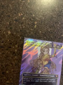 Celes, Rune Knight (Borderless) (Surge Foil) Commander: Final Fantasy Foil - Image 5