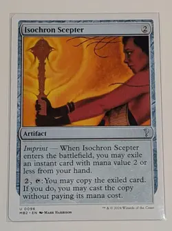 MTG Isochron Scepter (White Border) Normal NM Mystery Booster 2 Magic 96 - Image 1