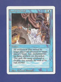 1994 Magic the Gathering - Hurkyl's Recall - Instant - Revised MTG - Image 1