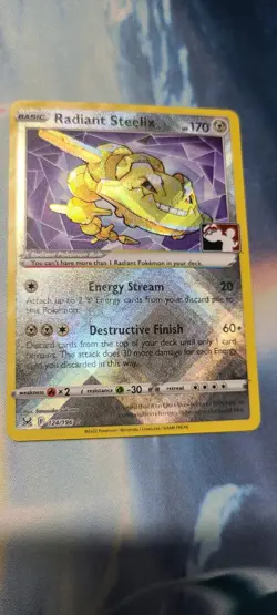 Radiant Steelix (Stamped) - 124/196 (Prize Pack Series Cards) - Near Mint NM - Image 1