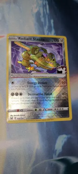 Radiant Steelix (Stamped) - 124/196 (Prize Pack Series Cards) - Near Mint NM - Image 2