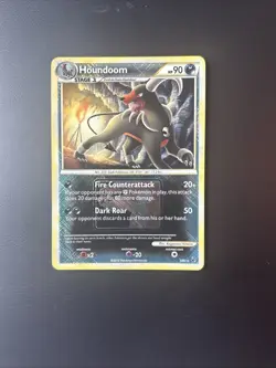 Pokemon TCG - Houndoom 5/90 Stamped Cross Hatch Holo League Promo - Image 1