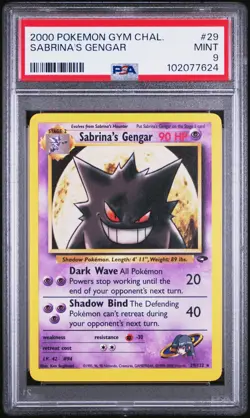 2000 POKEMON GYM CHALLENGE #29 SABRINA'S GENGAR PSA 9 - Image 1