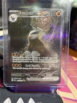 Pokemon TCG Excadrill ex 168/086 SV11B Black Bolt SIR Special Illustration Rare - Image 1