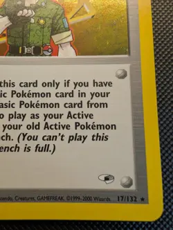 Pokemon TCG Lt. Surge Gym Heroes 17/132 Holo Rare Nm - Image 4