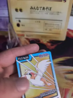 Pokemon Karte Card japanese carddass Pocket monsters 1997 Pidgeot Tauboss NM - Image 2