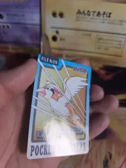 Pokemon Karte Card japanese carddass Pocket monsters 1997 Pidgeot Tauboss NM - Image 3