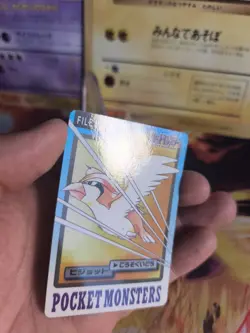Pokemon Karte Card japanese carddass Pocket monsters 1997 Pidgeot Tauboss NM - Image 4