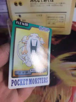 Pokemon Karte Card japanese carddass Pocket monsters 1997 Raticate NM- - Image 5