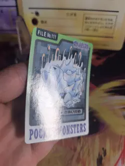 Pokemon Karte Card japanese carddass Pocket monsters 1997 Rhyhorn Rihorn NM - Image 3