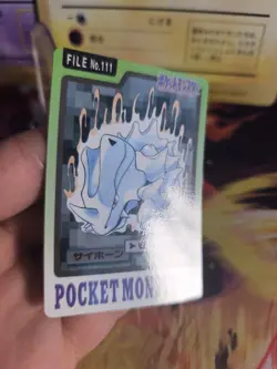 Pokemon Karte Card japanese carddass Pocket monsters 1997 Rhyhorn Rihorn NM - Image 4