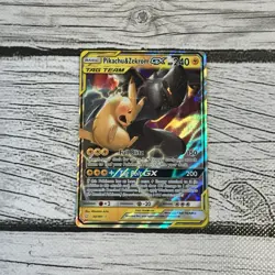 Pokemon Card TCG Pikachu & Zekrom GX 33/181 Tag Team Sm-Team Up Holo - NM - Image 1