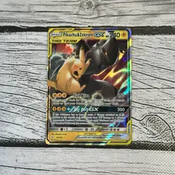 Pokemon Card TCG Pikachu & Zekrom GX 33/181 Tag Team Sm-Team Up Holo - NM - Image 3