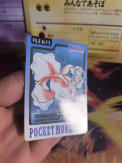 Pokemon Karte Card japanese carddass Pocket monsters 1997 Goldeen Goldini Exc-NM - Image 4