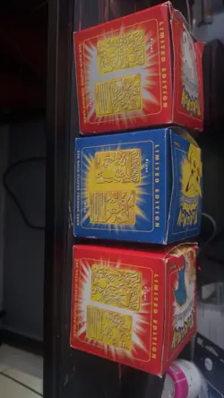 1999 Burger King/Nintendo Pokemon 23K Gold Plated Trading Card Set of 3 NIB - Image 3