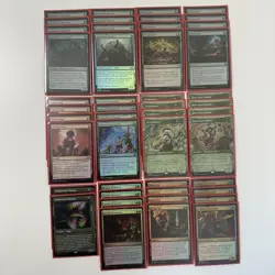 MTG/Gruul (red-green) Delirium/Deck parts x 46 pieces/English/Foil - Image 1