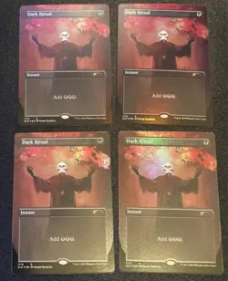 MTG English Version Dark Ritual SLD Foil Set of 4 - Image 1